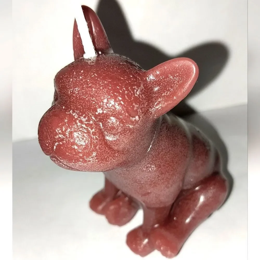 Hand crafted limited edition bull dog candle